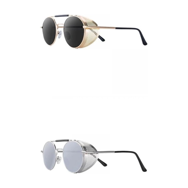 Gafas de Sol Modernas con Protección Solar para Todos los Estilos Negro+Plata