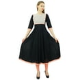 thumbnail image 4 of Bimba Women Designer Flared Anarkali Dress Cotton Kurta Chic Custom Kurti Long Tunic, 4 of 9