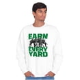 thumbnail image 3 of Football Athlete Earn Every Yard Men's Crewneck Sweatshirt Brisco Brands X, 3 of 5