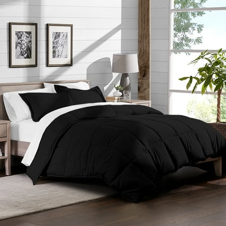 7 Piece Bed In A Bag California King Comforter Set Black