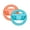 Color:Orange Blue, variant on 1 Pair Immersive Motion Control Steering Wheel for Switch 2 Console with Ergonomic Non Slip Grip and SR/SL Buttons