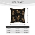 thumbnail image 4 of Kll Gold Glitter Pineapples Decorative Throw Pillow Covers Velvet Soft For Couch Sofa Bedroom Living Room Outdoor -16"X16", 4 of 8