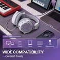 thumbnail image 6 of FIFINE HD18 Gaming Headset with Microphone for PC Computer, PS5, Xbox, Wired Open-back Headphones with 3.5mm Connect, White, 6 of 9