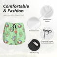 thumbnail image 6 of Lsque Spring Gnome Printed Women's Running Shorts with Liner Pockets,Elastic Quick Dry Workout Athletic Gym Yoga Shorts,Womens High Waist Shorts-, 6 of 9