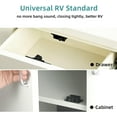 thumbnail image 2 of RV Drawer Latches and Catches, 8 Pack RV Cabinet Door Latches and Catches, 10 LBS Pull Force Latch for RV Camper Motor Trailor Home Office Cabinet Drawer, with Mounting Screws and Double-Sided Tape, 2 of 6