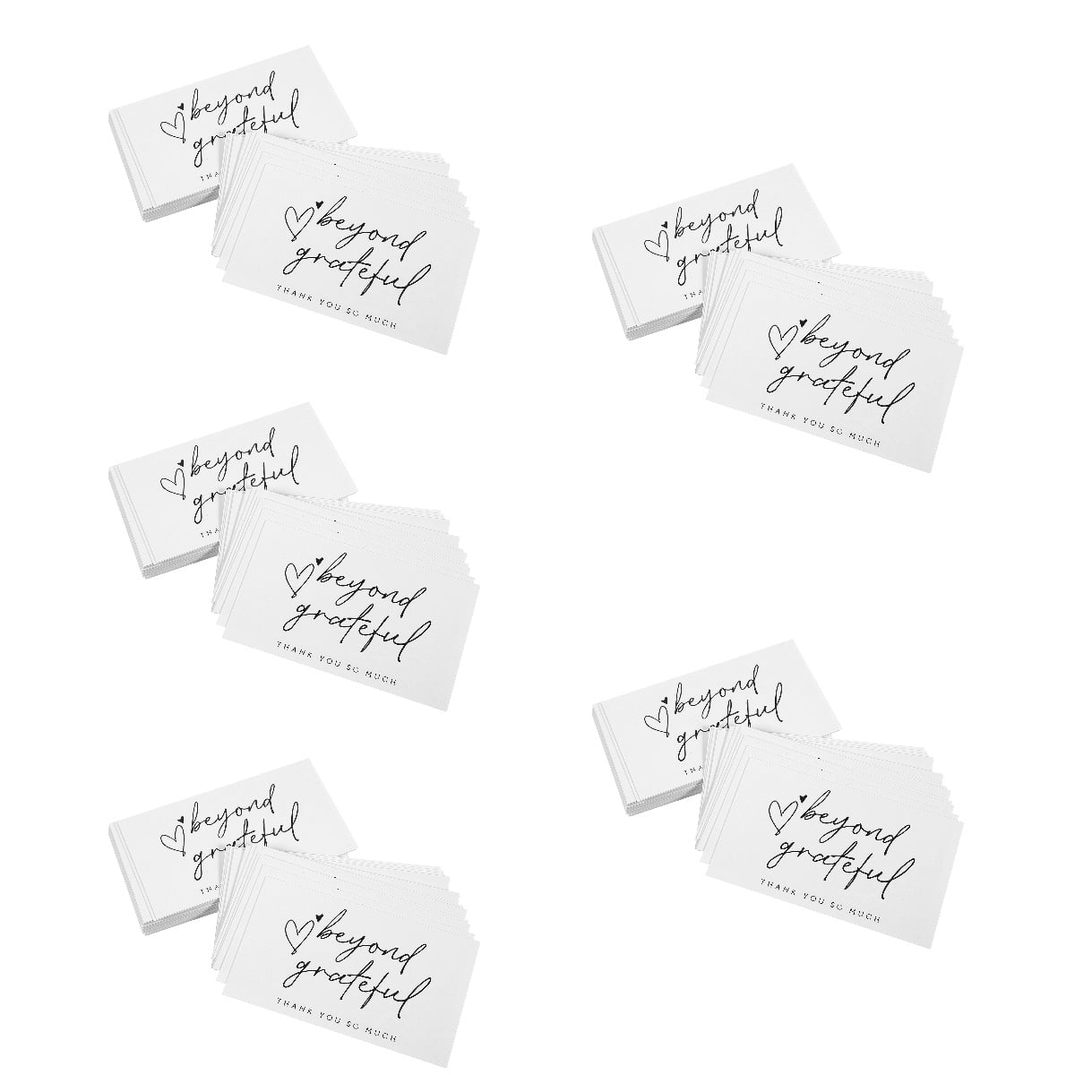 Raindrops 500 Pcs  Thank You Cards Small Business Paper Thanks Cards for Boutique Shops Thank You Paper Card