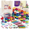 thumbnail image 1 of shiyou-Crochet Kit for Beginners Adults & Kids – 80 Piece Set, 25 Color Yarns, Comprehensive Project Guidebook, Bonus Accessories, 1 of 4