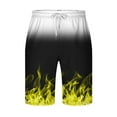 thumbnail image 4 of Stamzod Mens Swim Trunks Quick Dry Plus Size Swim Shorts with Drawstring Pocket Funny Flame Digital Print Mens Beach Shorts Swimwear, 4 of 4
