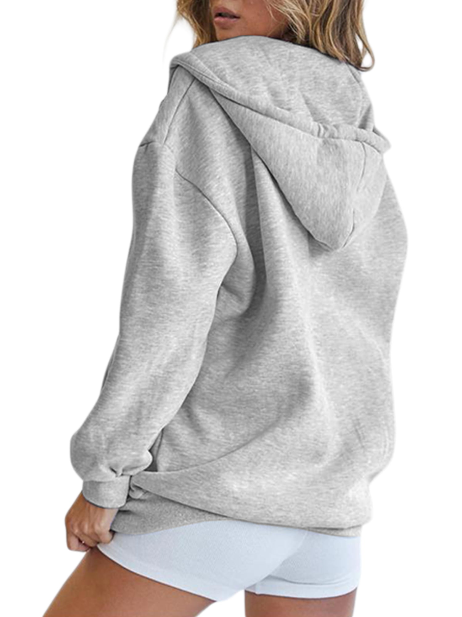  JJHAEVDY Women Coat Oversized Long Hoodies for Women Full-Zip  Long Jacket Casual Women's Jackets for Travel(1-Dark Gray,Small) : Sports &  Outdoors