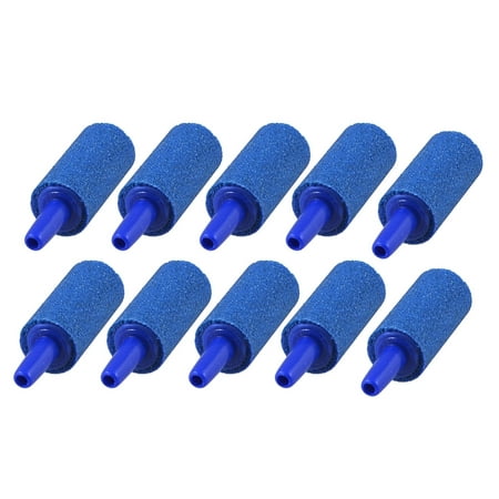 4.5mm Connector Blue Cylinder Aquarium Fish Tank Bubble Airstone x (Best Airstone For Fish Tank)