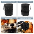thumbnail image 3 of PhooArto Drawstring Cosmetic Bag, Barrel Shaped Portable Travel Makeup Bags, Fox Butterfly Pattern Large Capacity Waterproof Multifunctional Bucket Toiletry Bag, 3 of 6