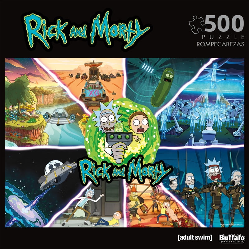 1000 Pieces Winning Moves Rick E Morty Jigsaw Puzzle Characters 