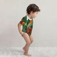 thumbnail image 4 of Xecao Chameleon Pattern Baby Climbing Bodysuit Short Sleeve Onesie Unisex 0-12 Months Baby Shirt Newborn Outfits Crotch snap design-3 Months, 4 of 6