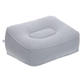 thumbnail image 1 of Uxcell Travel Foot Rest Pillow, Inflatable Foot Rest Cushion for Airplane Office, Gray, 1 of 6
