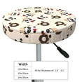 thumbnail image 4 of Gukieu Panda Ice Creams Donuts Print Round Chair Cover, Dust-proof and Non-slip Bar Chair Protective Cover, Suitable for Bars, Restaurants, Offices-14 inch, 4 of 7