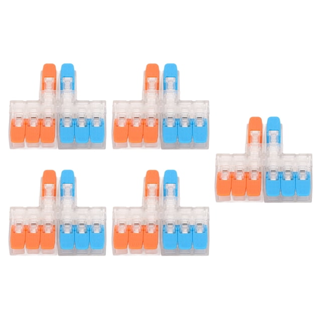 Quick Wiring Connector,5Pcs 2 in 6 Wiring Connector Out Wire Connector Multi-Functional