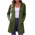 thumbnail image 2 of Lutiedan Womens Zip Up Hoodies Fall Fleece Hooded Sweatshirts Casual Winter Long Sleeve Jacket with Pocket S-XXL, 2 of 8
