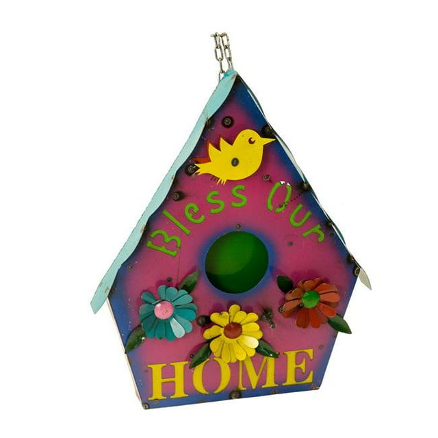 Rustic Arrow 101074 Birdhouse for Wall - Bless Our Home Wall Accent