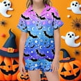 thumbnail image 2 of Ensemble de Pyjama à Manches Courtes Mode Mignon Halloween pour Filles Tenue de Fête Printemps Été, 2 of 4