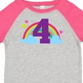 thumbnail image 4 of Inktastic 4th Birthday Rainbow Girls Toddler T-Shirt, 4 of 5