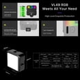 thumbnail image 2 of Cámara Lámpara de fotografía Irfora RGB Pocket LED Video Light Fotografía Luz de relleno 2500K-9000K Regulable CRI95 + Batería incorporada con soportes de zapata para retransmisiones en vivo Entrev Irfora Lámpara de fotografía, 2 of 7