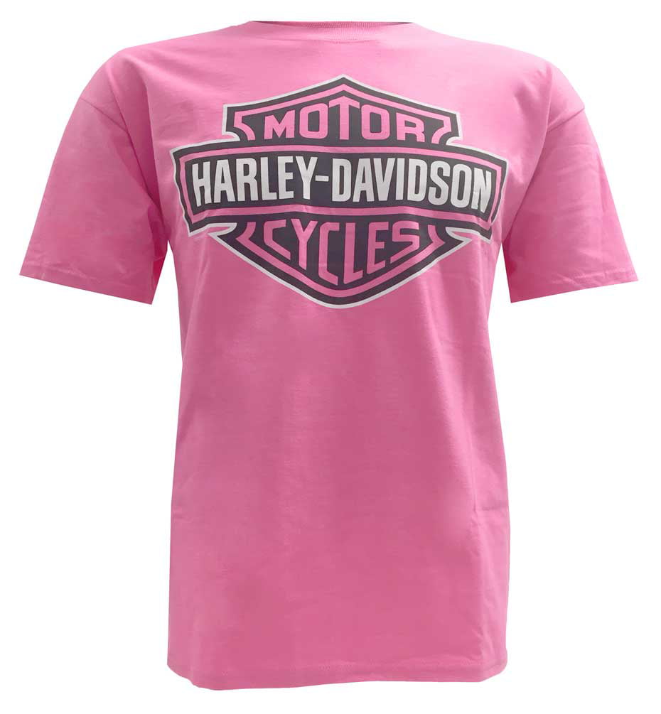 Women's & Men's T-Shirt, Bar & Shield Tee, Pink R302000010, Harley 