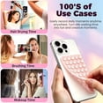 thumbnail image 4 of Anteel 2026 Upgraded 2 Pack  Suction Cup Phone Case Mount Double Sided, Non Slip Phone Accessories, Hands-Free  Grip Silicon Phone Holder for Selfies and Videos (Chalk &Clear), 4 of 6