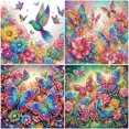 thumbnail image 4 of 5D DIY Taladro Parcial en Forma Especial Mariposa 30x30cm, 4 of 8