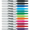 Sharpie Retractable Fine Tip Permanent Markers, Assorted Colors, 12 Count