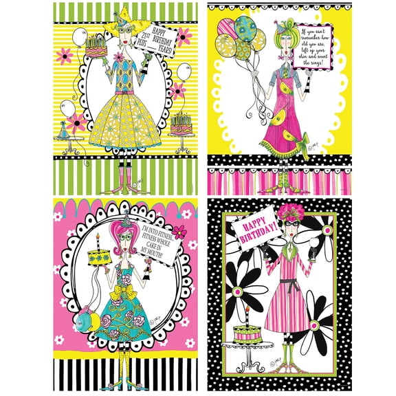 Beistle 53711 Dolly Mamas Adult Celebration Poster Cutouts
