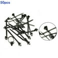 thumbnail image 4 of 50x Nylon Car Cable Tie Fastener Clips Loom Hose Clamp Fastening Zip Strap Kit, 4 of 9