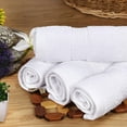 thumbnail image 4 of JDEFEG 6Pc Towels Set Soft Absorbent Cotton Towels Larger Wash Cloths Cotton Highly Absorbent Towels for Bathroom Gym Hotel and Spa White, 4 of 7