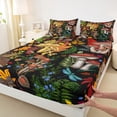 thumbnail image 3 of Homewish Botanical Mushroom 4pcs Bed Sheets for Teenagers,Tree Leaves King Sheets,Exotic Style Super Cozy Sheet Set,Breathable Home Decor, 3 of 7