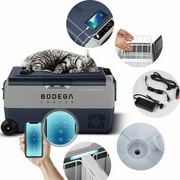 Bodega Dual Zone Portable Car Refrigerator, Dark Blue & Gray, 38 Qt