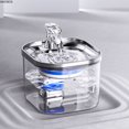 thumbnail image 2 of AMOBOX-Dispensador de agua para mascotas de acero inoxidable, inducción automática de fuente, temperatura constante inteligente, gatos y perros pequeños, 2 of 5