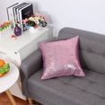 thumbnail image 3 of PiccoCasa Decorative Sequin Throw Pillow Cover 16"x16" Cushion Cover for Party, Pink, 3 of 6