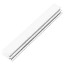 A&S Mezuzot Aluminum Mezuzah Case in Adi Sidler Side Design Door Mezuza for Parchment Scroll Home Blessing Decor (White, 6 Inches)