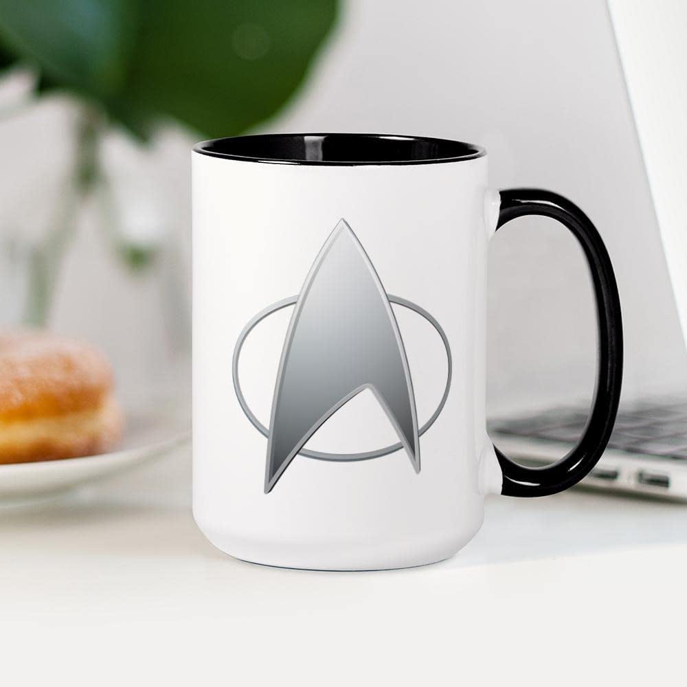 CafePress - Star Trek TNG Large Mug - 15 oz Ceramic Large Mug