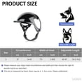 thumbnail image 4 of UOSIA Dog Helmet and Goggles for Small Dogs Summer Fashion Dog Sunglasses,S,Black, 4 of 6