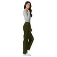 thumbnail image 5 of Adar Universal Scrubs For Women - Tapered Cargo Scrub Pants - 506 - Olive - 2X, 5 of 7
