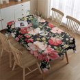 thumbnail image 2 of Pioneer Flower Floral Print Pattern Rectangle Tablecloth 60"x84",Waterproof Polyester Rectangle Table Cloth, Wipeable Spillproof Polyester Tablecloth for Dining, Camping, Indoor and Outdoor, 2 of 5