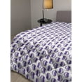thumbnail image 2 of Mosaic Down Alternative Comforter, Optical Art Style Floral Motifs with Illusion Geometric Diamond Shapes Rhombus, Microfiber Quilt for All Season, 5 Sizes, Purple and Lilac, by Ambesonne, 2 of 3
