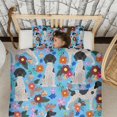 thumbnail image 3 of German Shorthaired Pointer Dog and Flower Duvet Cover and Pillowcase Set for Single Bedding, Bedroom Accessories for Kids Teens, 3 of 5