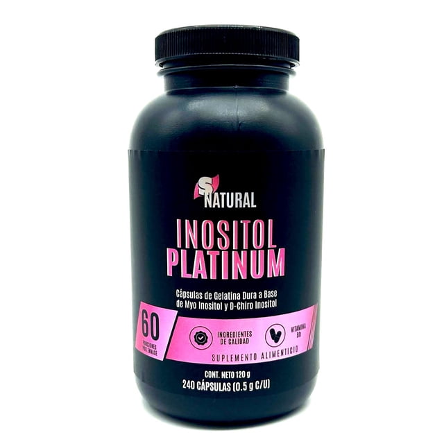 Myo Inositol D Chiro Inositol Platinum 240 cápsulas SNatural