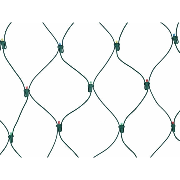 Indoor/Outdoor 150-Count LED Christmas Net Lights, Multicolor, 6' x 4', by Holiday Time