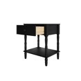 thumbnail image 4 of Home Design Rumford 1-Drawer Nightstand for Adult, Modern Bedside Table with Storage, Black Finish, 4 of 8
