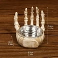 thumbnail image 5 of Shoreew Halloween Candle Holder Spooky Resin Grim Reaper Skeleton Human Organ Statue Tabletop Tea Light Holder for Home Office Kitchen Mantel Decor, 5 of 7
