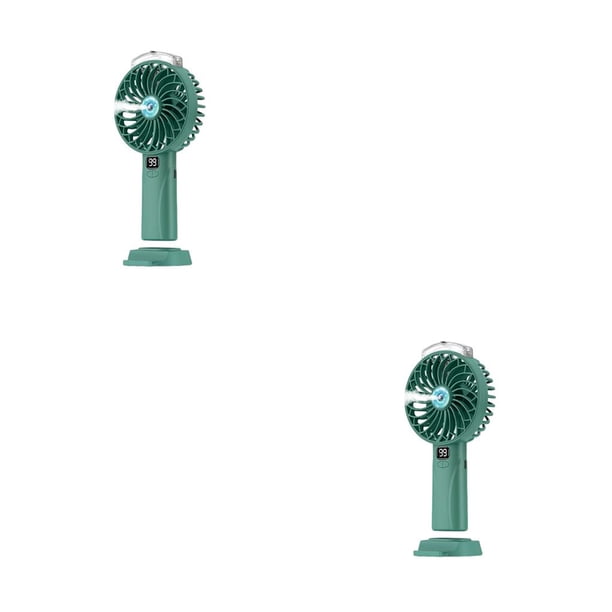 Bearachild Ventilador USB de mano, portátil, recargable, modos de pulverización, reposición, refrigeración, pantalla Digital, de Type1 NO1