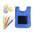 thumbnail image 2 of Xuanheng Dodgeball Game 3 Sticky Ball Toy 5 Ribbons Toss Game for Lawn Backyard Beach S Blue, 2 of 8