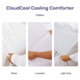 thumbnail image 4 of Mellow Cloud Cold Cooling Comforter, Dual-Sided Arctic Silk & CloudKnit, Lightweight Summer Quilt, Machine Washable, King/California King, Gray, 4 of 10